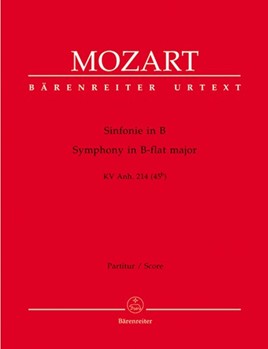 Symphony B-flat major K. Anh. 214 (45b) by Mozart Wolfgang Amadeus for Orch
