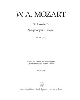 Symphony D major (based on Serenade K. 250 (248b)) by Mozart Wolfgang Amadeus for