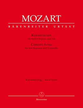 Concert Arias for Low Soprano and Contralto by Mozart Wolfgang Amadeus - Seedorf Thomas - for Low Voice Collection