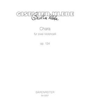 Chara fur two Violoncelli op. 134 by Klebe Giselher for 2Vc