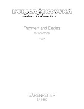 Fragment and Elegies for Accordion (1997) by Cekovska L'ubica for accordion