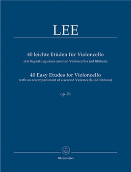 40 Easy Etudes For Violoncello Opus 70 by Lee Sebastian - Rummel Martin - for Cello Method