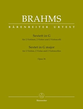 Sextet In G Major Opus 36 by Brahms Johannes - Hogwood Christopher - for Str Sextet