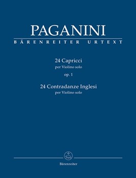 24 Capricci Opus 1; 24 Contradanze Inglesi by Paganini Niccolo - Macchione Daniela - for Violin Sol