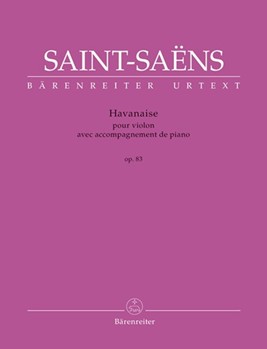 Havanaise Opus 83 by Saint-Saens Camille - Baur Christine - for Violin and Piano