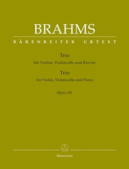 Trio Opus 101 by Brahms Johannes for Piano Trio