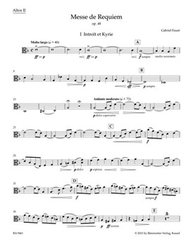 Requiem op. 48 (Version of 1900) by Faure Gabriel for