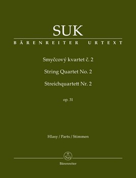 String Quartet No 2 Opus 31 by Suk Josef for 4 Str Part