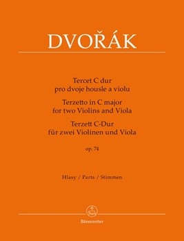 Terzetto in C Major Opus 74 by Dvorak Antonin for 2Violin 1Vla