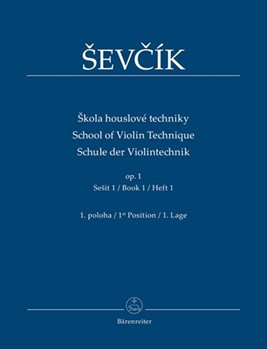 School of Violin Technique by Sevcik Otakar Book 1 for Violin Method (1st Position)