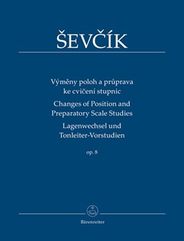 Changes of Position and Preparatory Scale Studies Opus 8 by Sevcik Otakar for Violin Method