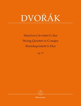 String Quintet in G Major Opus 77 by Dvorak Antonin for String Quintet