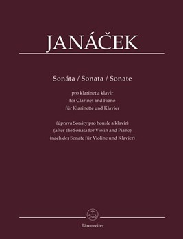 Sonata for Clarinet and Piano (after the Sonata for Violin and Piano) by Janacek Leos - Brill Shirley - for Clarinet and Piano