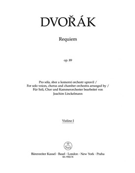 Requiem op. 89 (Arrangement for Soloists Choir and Chamber Orchestra) by Dvorak Antonin - Linckelmann Joachim - for