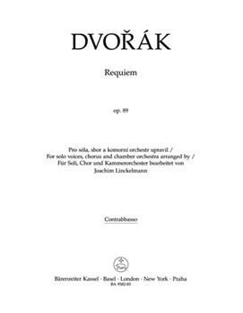 Requiem op. 89 (Arrangement for Soloists Choir and Chamber Orchestra) by Dvorak Antonin - Linckelmann Joachim - for