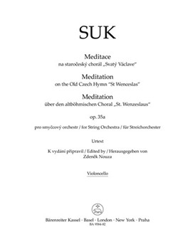 Meditation on the Old Czech Hymn "St Wenceslas" for String Orchestra op. 35a by Suk Josef for Vc