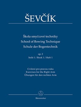 School of Bowing Technique Opus 2 Book 1 by Sevcik Otakar for Violin Method