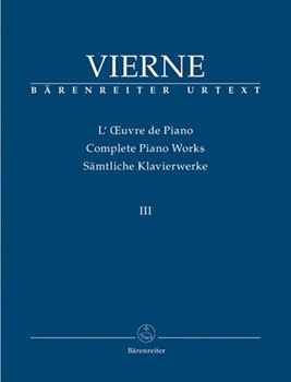 Complete Piano Works III by Vierne for Piano