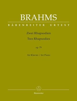 Two Rhapsodies Op. 79 by Brahms Johannes for Piano