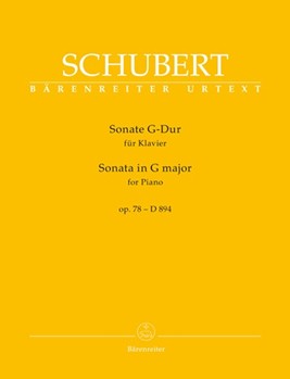 Sonata in G Major Opus 78 D894 by Schubert Franz - Litschauer Walburga - for Piano