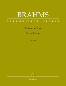 Piano Pieces Opus 119 by Brahms Johannes - Kohn - for Piano