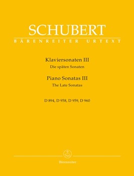 Piano Sonatas III D 894 958 959 960 by Schubert Franz for Piano