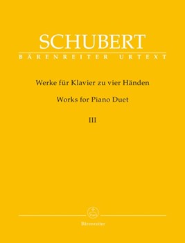 Works For Piano Duet III by Schubert for 1 Piano 4 Hands