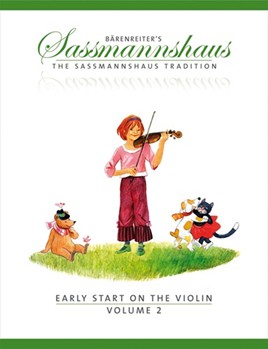 Early Start on the Violin Volume 2 -A violin method for children- (with a French text supplement) by SaSmannshaus Egon / for V