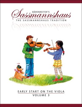 Early Start On The Viola Volume 3 by Sassmannshaus Egon for Viola Method (Vol 3)