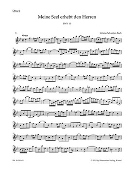 Now my soul exalts the Lord BWV 10 -Cantata for the Feast of Visitation B. V. M.- by Bach Johann Sebastian for