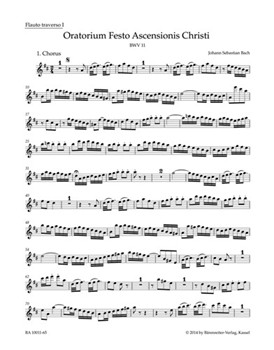 Ascension Oratorio BWV 11 by Bach Johann Sebastian for
