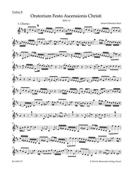 Ascension Oratorio BWV 11 by Bach Johann Sebastian for