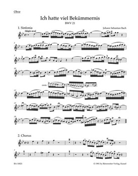 Lord my God my heart and soul were sore distrest BWV 21 -Cantata for the 3rd Sunday after Trinity- by Bach Johann Sebastian for