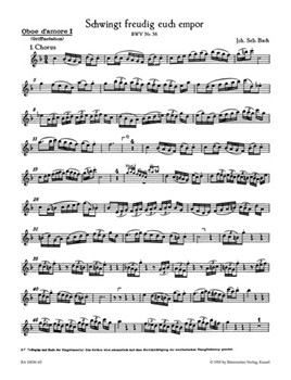 Schwingt freudig euch empor BWV 36 -Cantata for the First of Advent- (Final version) by Bach Johann Sebastian for