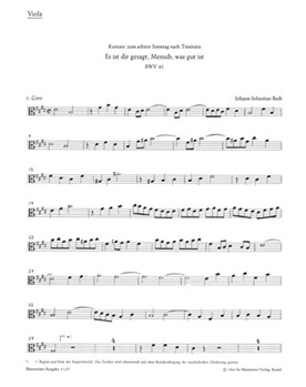 Es ist dir Gesagt Mensch was gut ist BWV 45 -Cantata for the 8th Sunday after Trinity- by Bach Johann Sebastian for