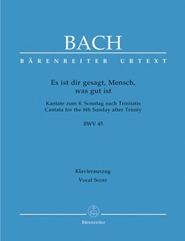 Cantata #045 by Bach Johann Sebastian - Stockmeier Wolfgang - for SATB