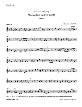 Also hat Gott die Welt geliebt BWV 68 -Cantata for Whit Monday- by Bach Johann Sebastian for