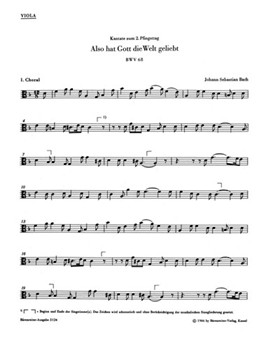 Also hat Gott die Welt geliebt BWV 68 -Cantata for Whit Monday- by Bach Johann Sebastian for