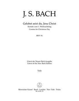 Gelobet seist du Jesu Christ BWV 91 -Cantata for Christmas Day- by Bach Johann Sebastian for