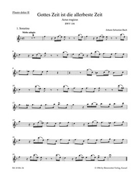 Mighty God His time is ever best BWV 106 "Actus tragicus" by Bach Johann Sebastian for