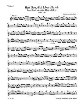 Lord God we praise Thee all of us BWV 130 -Cantata for the Feast of St. Michael- by Bach Johann Sebastian for