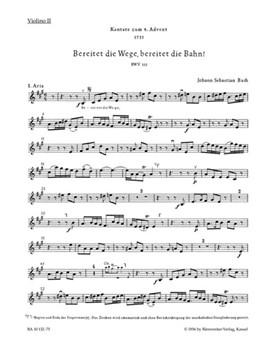 Bereitet die Wege bereitet die Bahn BWV 132 -Cantata for the 4th Sunday of Advent- by Bach Johann Sebastian for