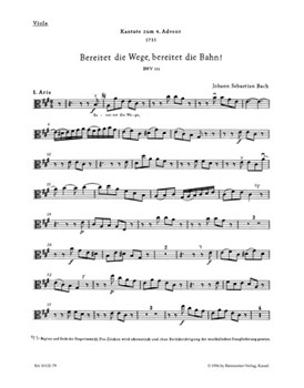 Bereitet die Wege bereitet die Bahn BWV 132 -Cantata for the 4th Sunday of Advent- by Bach Johann Sebastian for