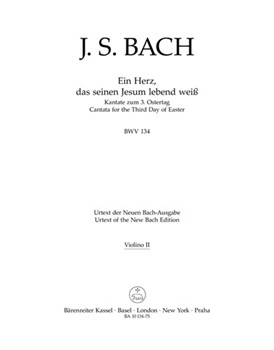 Ein Herz das seinen Jesum lebend wei? BWV 134 -Cantata for Easter Tuesday- (third version) by Bach Johann Sebastian for