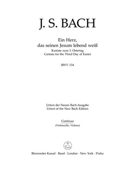 Ein Herz das seinen Jesum lebend wei? BWV 134 -Cantata for Easter Tuesday- (third version) by Bach Johann Sebastian for