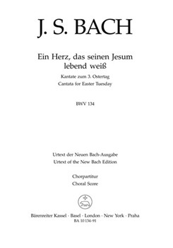 Ein Herz das seinen Jesum lebend wei? BWV 134 -Cantata for Easter Tuesday- (third version) by Bach Johann Sebastian for ASolo/TSol