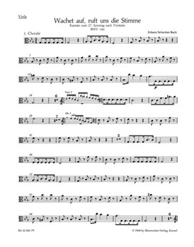 Wake ye maids! hark strikes the hour BWV 140 -Cantata for the 27th sunday after Trinity- by Bach Johann Sebastian for