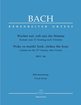 Cantata #140 by Bach Johann Sebastian - Durr Alfred - for SATB