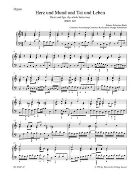 Heart and lips thy whole behaviour BWV 147 -Cantata for the Feast of Visitation B. V. M.- by Bach Johann Sebastian for