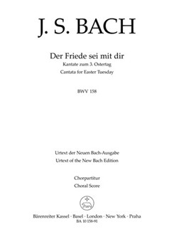 Der Friede sei mit dir BWV 158 -Cantata for Easter Tuesday- by Bach Johann Sebastian for BSolo/Mixe